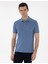 Erkek Mavi Slim Fit Kıvrılmaz Polo Yaka Basic Tişört 50302561-VR036 1