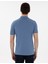 Erkek Mavi Slim Fit Kıvrılmaz Polo Yaka Basic Tişört 50302561-VR036 5