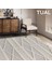 Tual Koleksiyonu Modern Saçaklı Halı 8404 Krem 1