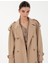 Kadın Bej Oversize Trençkot 50300859-VR011 3