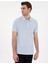 Erkek Açık Mavi Slim Fit Kıvrılmaz Polo Yaka Basic Tişört 50302561-VR003 3