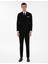 Erkek Siyah Ex. Slim Fit Kruvaze Çizgili Takım Elbise 50306672-VR046 1