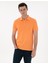 Erkek Turuncu Slim Fit Kıvrılmaz Polo Yaka Basic Tişört 50302561-VR186 1