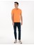 Erkek Turuncu Slim Fit Kıvrılmaz Polo Yaka Basic Tişört 50302561-VR186 4