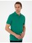 Erkek Yeşil Slim Fit %100 Pamuk Polo Yaka Basic Tişört 50306448-VR054 3