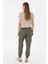 Kadın Koyu Haki Pantolon (Kanvas-Chino) 50300356-VR111 4