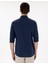 Erkek Lacivert Keten Karışımlı Regular Fit Uzun Kollu Gömlek 50303245-VR033 5