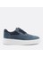 Erkek Mavi Bağcıklı Kalın Tabanlı Süet Deri Sneaker 1