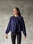Osy Modal Yumuşak Dokulu Kumaş Bisiklet Yaka Oversize Sweatshirt 1