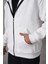 Samuray Kapşonlu Zıp Fermuarlı Çift Kapşonlu Nakışlı Sweatshirt 2