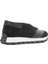 Kadın Siyah Süet Siyah Deri Sneaker 5