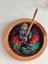 Ahşap Üzerine Epoksi Mandala Desenli Yuvarlak Tütsülük -12 cm Çap- Ejderha/dragon 2