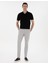 Erkek Açık Gri Slim Fit Yazlık Kanvas Pantolon 50305450-VR001 1