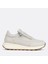 Kadın Bej Bağcıklı Fermuarlı Deri Sneaker 1