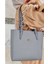 Justpolo Kadın Gri Büyük Boy Omuz Çantası Tote Bag 3