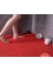Pvc Paspas 120 x 450 cm Kırmızı Banyo Kaymaz Yer Zemin Matı S-Mat Zincir Desen 3