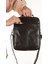 Hakiki deri büyük boy el ve omuz çantası, çelik kasalı, siyah renkli şık tasarım 4