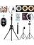 Ensiga Adaptörlü Bluetooth Kumandalı 10 Inç Ring Light Youtuber Tiktok Çekim Makyaj Işığı 2.1 mt Tripod 1