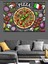 Pizza Aşkı Posteri Dekoratif Kanvas - Mdf Ahşap Tablo 3