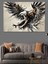 Uçan Yırtıcı Kuş Dekoratif Kanvas - Mdf Ahşap Tablo 2