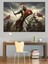 Türk Savaşçı Atlı Dekoratif Kanvas - Mdf Ahşap Tablo 2