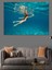 Denizde Yüzme Keyfi Dekoratif Kanvas - Mdf Ahşap Tablo 2