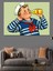 Denizci Çocuk Çizimi Dekoratif Kanvas - Mdf Ahşap Tablo 4