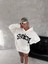 Unisex Üç Iplik Kapşonlu Baskılı Sweatshirt 1