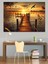 Altın Saat Günbatımı Dekoratif Kanvas - Mdf Ahşap Tablo 1