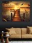 Altın Saat Günbatımı Dekoratif Kanvas - Mdf Ahşap Tablo 3