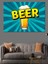 Soğuk Bira Posteri Dekoratif Kanvas - Mdf Ahşap Tablo 3