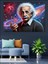 Einstein ve Atom Çizimi Dekoratif Kanvas - Mdf Ahşap Tablo 2