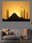 Gün Batımında Camii Dekoratif Kanvas - Mdf Ahşap Tablo 1
