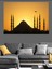 Gün Batımında Camii Dekoratif Kanvas - Mdf Ahşap Tablo 3