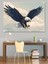 Kartal ve Gök Çizimi Dekoratif Kanvas - Mdf Ahşap Tablo 1