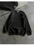 Kışlık Bisiklet Yaka Oversize Baskılı Sweatshirt 4