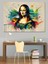 Modern Mona Lisa Dekoratif Kanvas - Mdf Ahşap Tablo 2