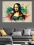 Modern Mona Lisa Dekoratif Kanvas - Mdf Ahşap Tablo 3