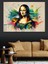 Modern Mona Lisa Dekoratif Kanvas - Mdf Ahşap Tablo 4