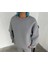 Kışlık Bisiklet Yaka Üç Iplik Basic Sweatshirt 2