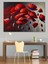 Kırmızı Gelincik Çiçekleri Dekoratif Kanvas - Mdf Ahşap Tablo 2