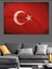 Türk Bayrağı Dekoratif Kanvas - Mdf Ahşap Tablo 4