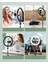 Ensiga Kumandalı Youtuber Tiktok Çekim Işıklı Telefon Tutucu Makyaj Işığı Ring Light 10 Inç + 2.1 M Tripod 3