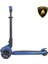 Lamborghini Lisanslı L3 Kolay Katlanabilir Işıklı Orta Gövde ve Işıklı Tekerlekli Çocuk Scooter Mavi 3