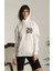 Unisex Kapşonlu Baskılı Sweetshirt 2