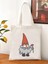Şirin Gnome Tasarımlı Bej Bez Çanta, Günlük Şıklık ve Pratiklik İçin 4