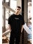 Bisiklet Yaka Baskılı Oversize Tshirt 3