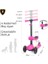 Lisanslı L5 2in1 Katlanabilir Oturaklı Işıklı 3 Tekerlekli Çocuk Scooter Sarı 5