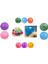 3 Adet 3 Renk Squishy Ball Esnek Simli Oyun Hamuru Topu El Hareket Kuvvet Oyuncak Şaka Malzeme 1