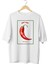 Kalın Pamuklu Chılı Baskılı Oversize T-Shirt 3